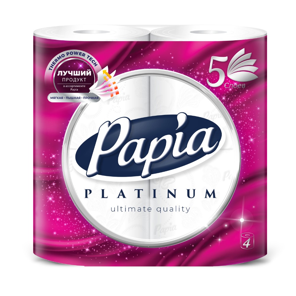 Бумага туалетная Papia Platinum
