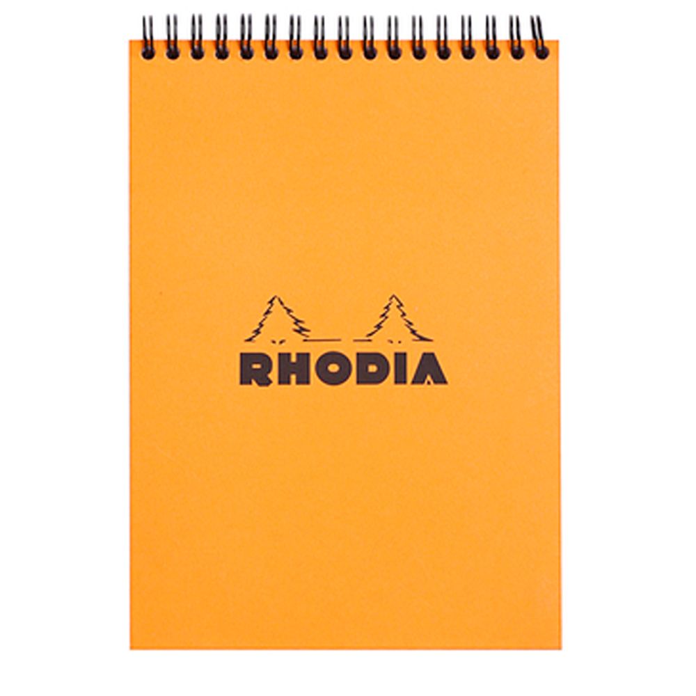 Блокнот "Rhodia", A5, 80 листов, линейка, оранжевый