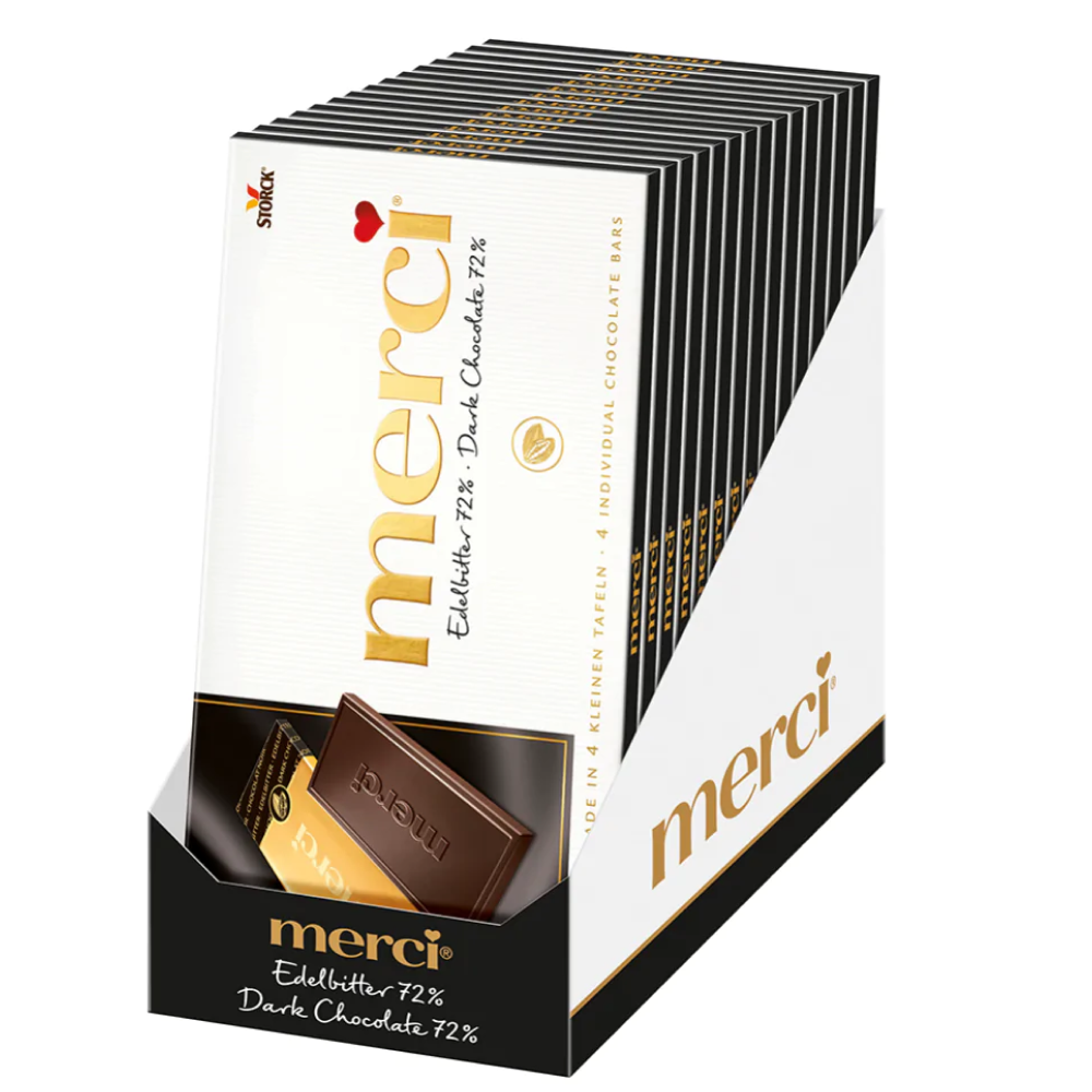 Конфеты "Merci", 100 г, горький шоколад 72 %