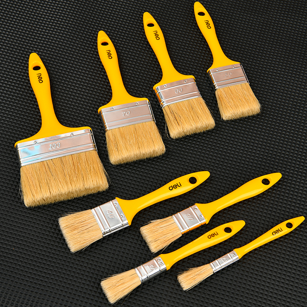 Кисть малярная Deli YS EDL509138 , плоская, 3.5"-90 мм, смешанная щетина - 5