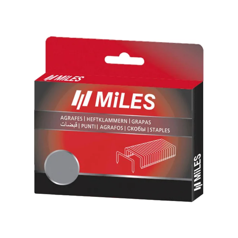 Скоба Miles №4, 6 мм, 1250 штук