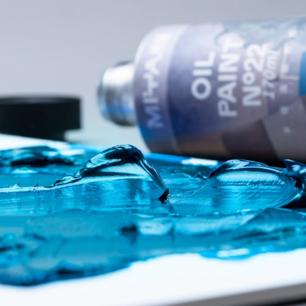 Краски масляные "HIMI.MIYA", зелёный светлый, 170 мл., туба - 8