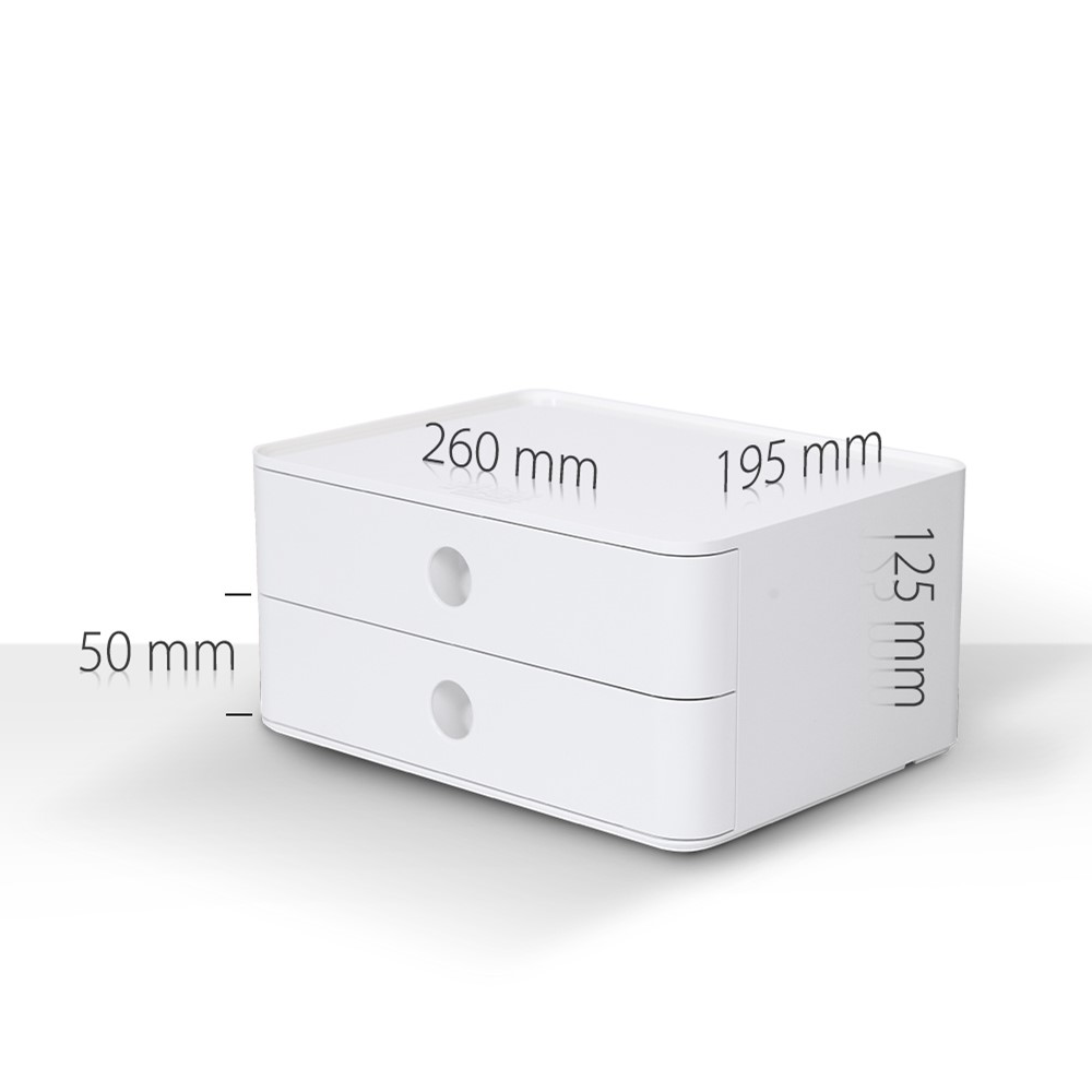 Блок из 2-х лотков закрытый "Allison", серый