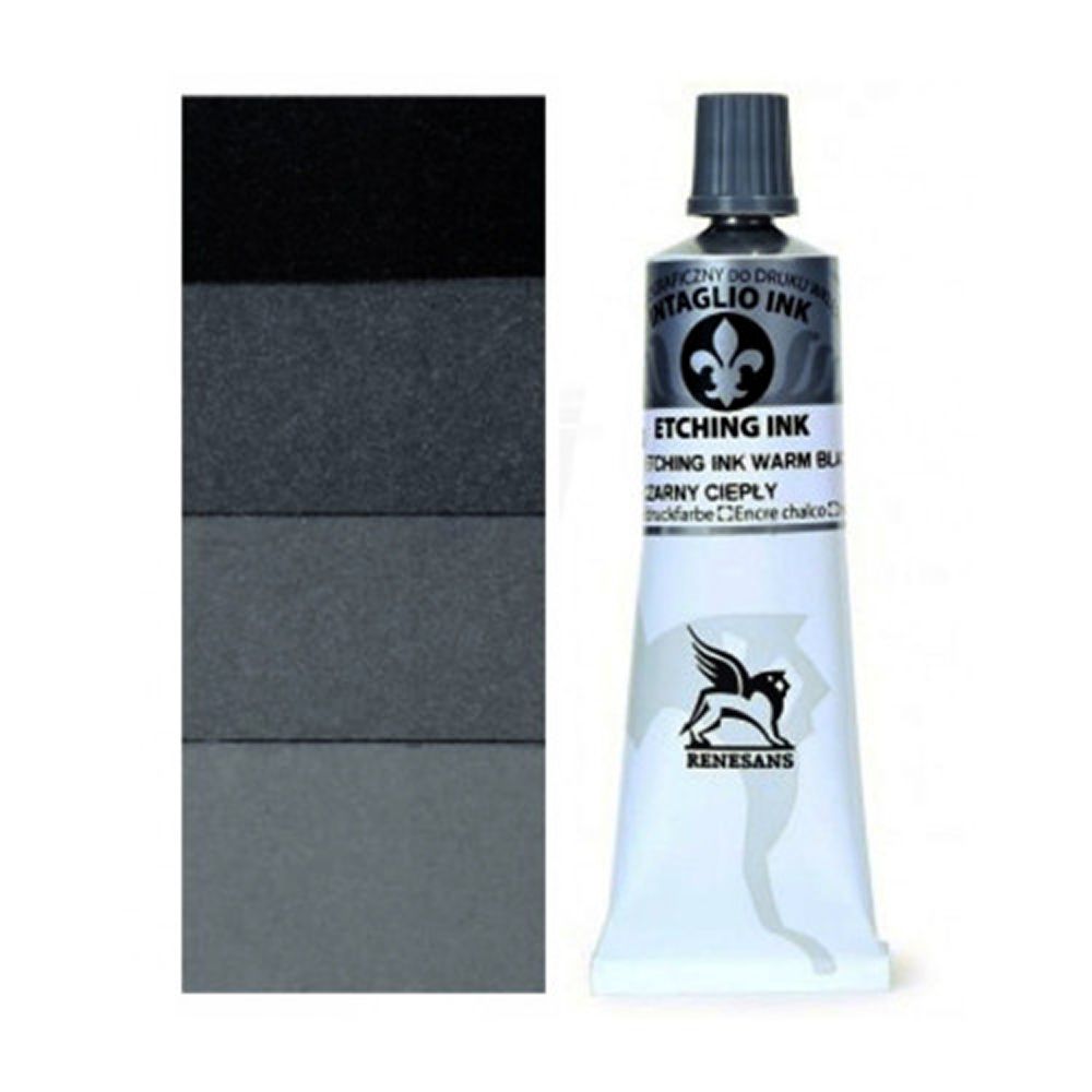Краски для печати "Intaglio ink", 51 холодный черный, 60 мл - 2