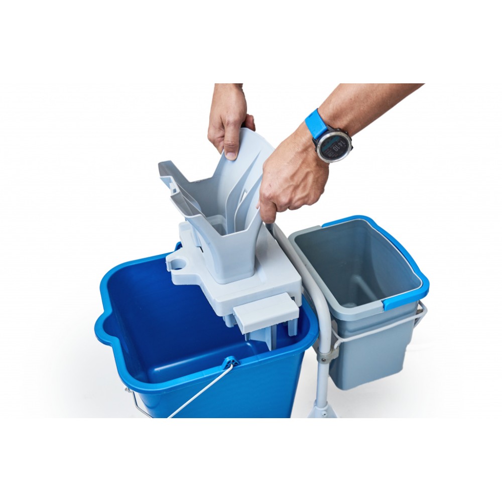 Набор Росмоп Кваттро Т2 с отжимом, голубой - 5