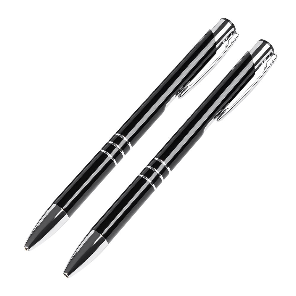 Набор "Claremont" ручка шариковая автоматическая и карандаш автоматический, черный, серебристый