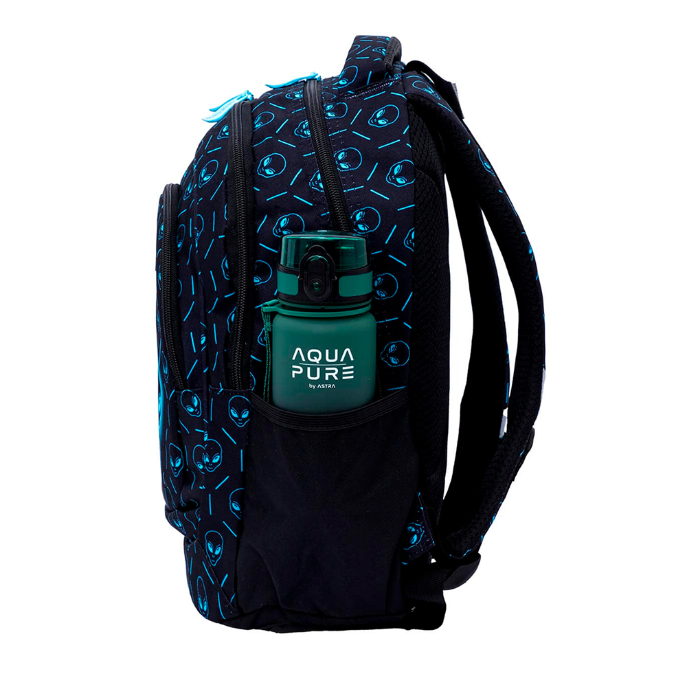 Рюкзак школьный "Neon Ufo", черный  - 3