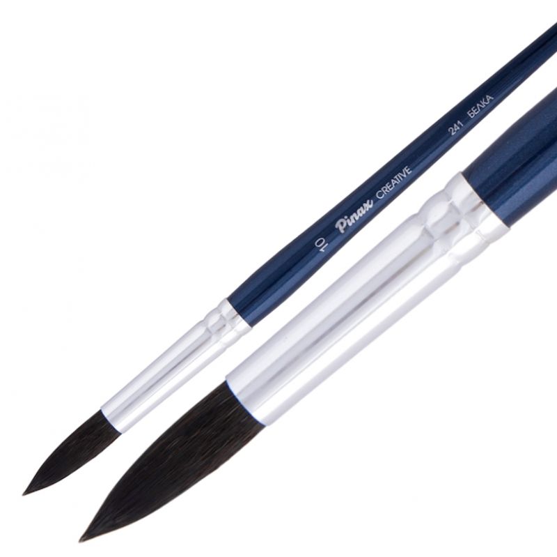 Кисть для рисования "Pinax Creative" синтетика, имитация белки, круглая