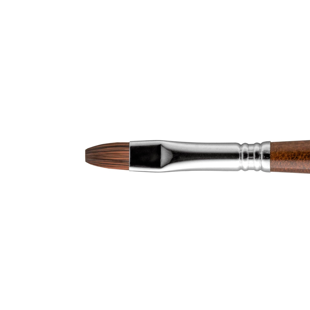 Кисть "Escoda Versatil Brush L/H", синтетика, темно-коричневый, плоская, №10 - 2