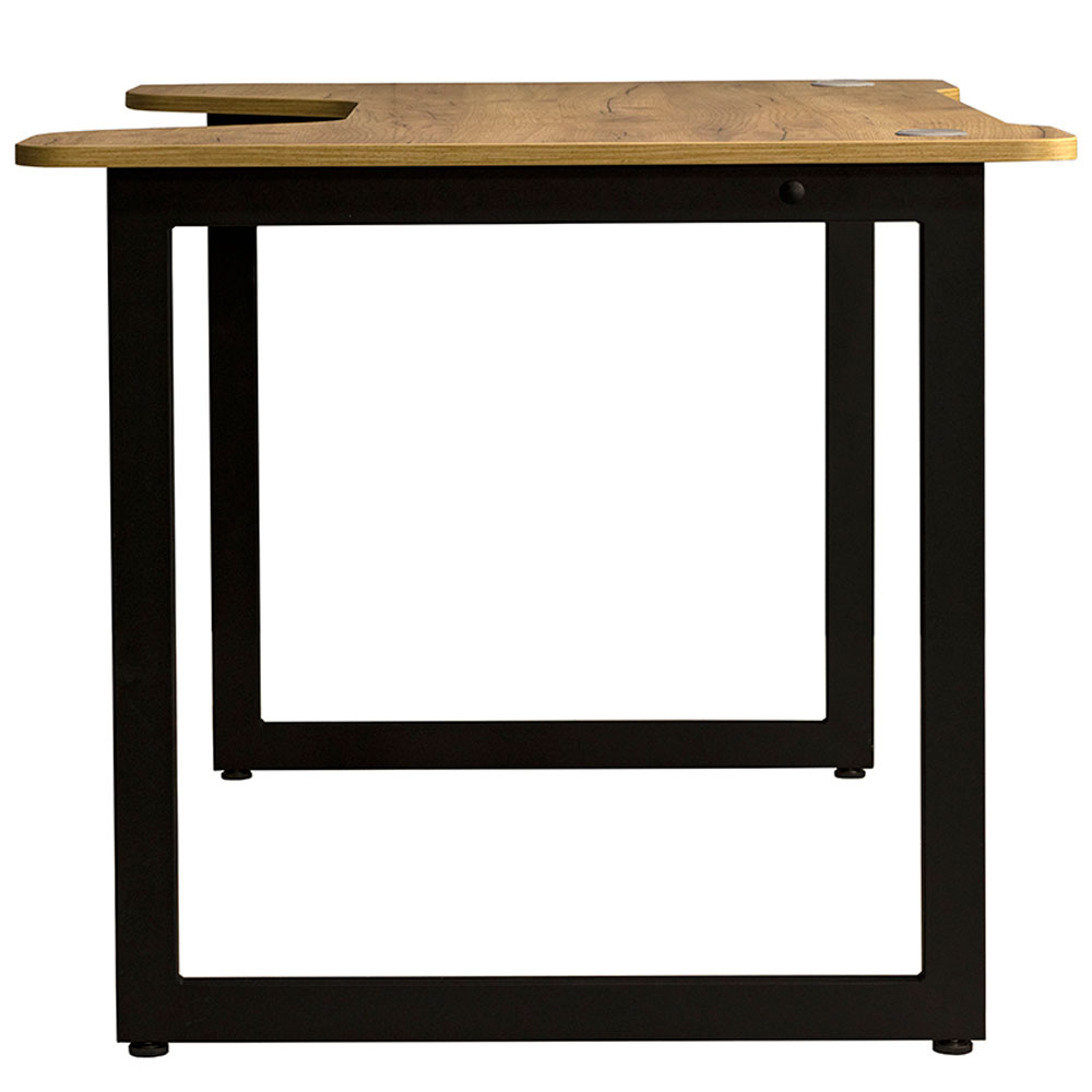 Стол письменный "Лофт Будапешт ДТ-4", 1200х850х750 мм, черный, золотой крафт - 5