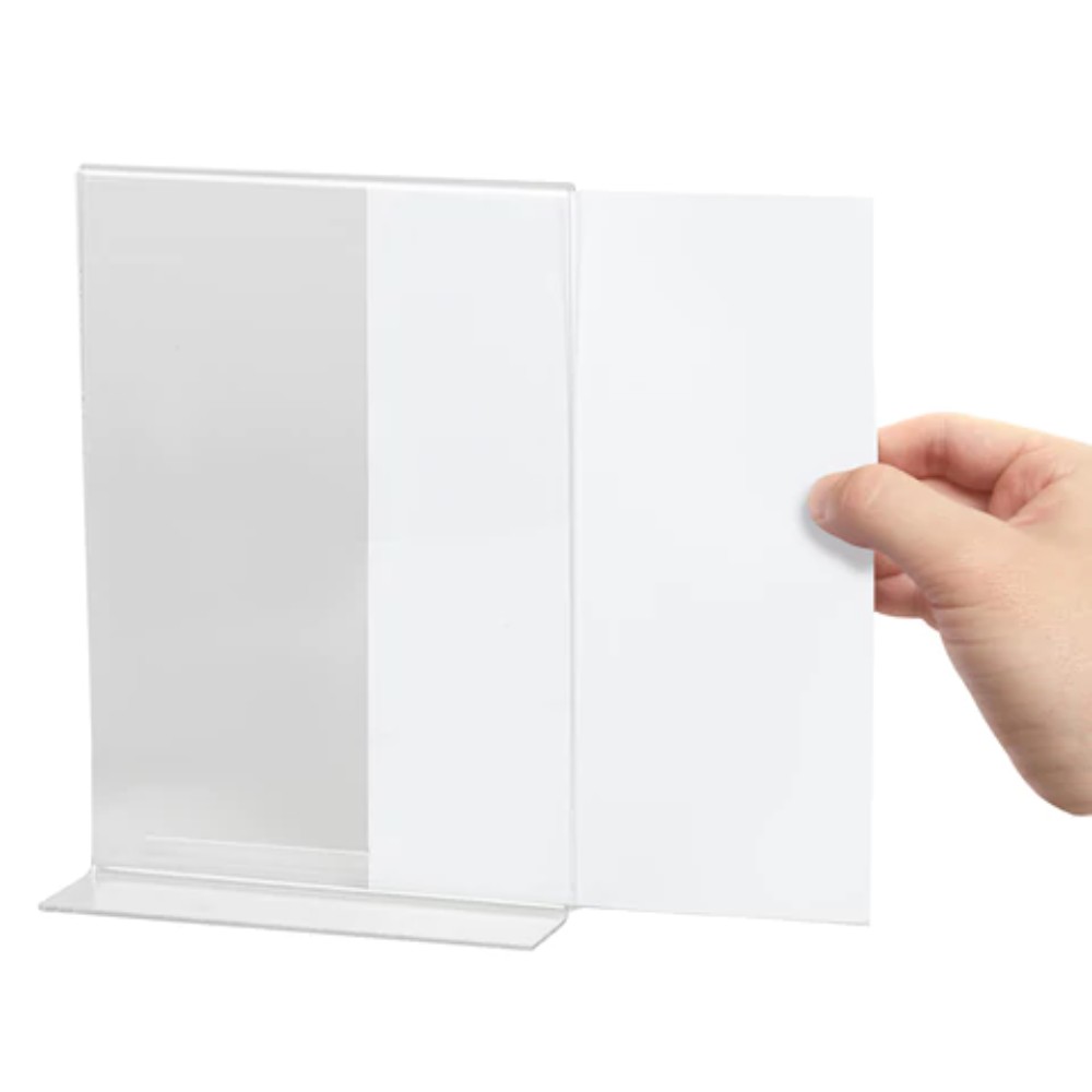 Стойка информационная "Brauberg", настольная, A4, вертикальная, прозрачный