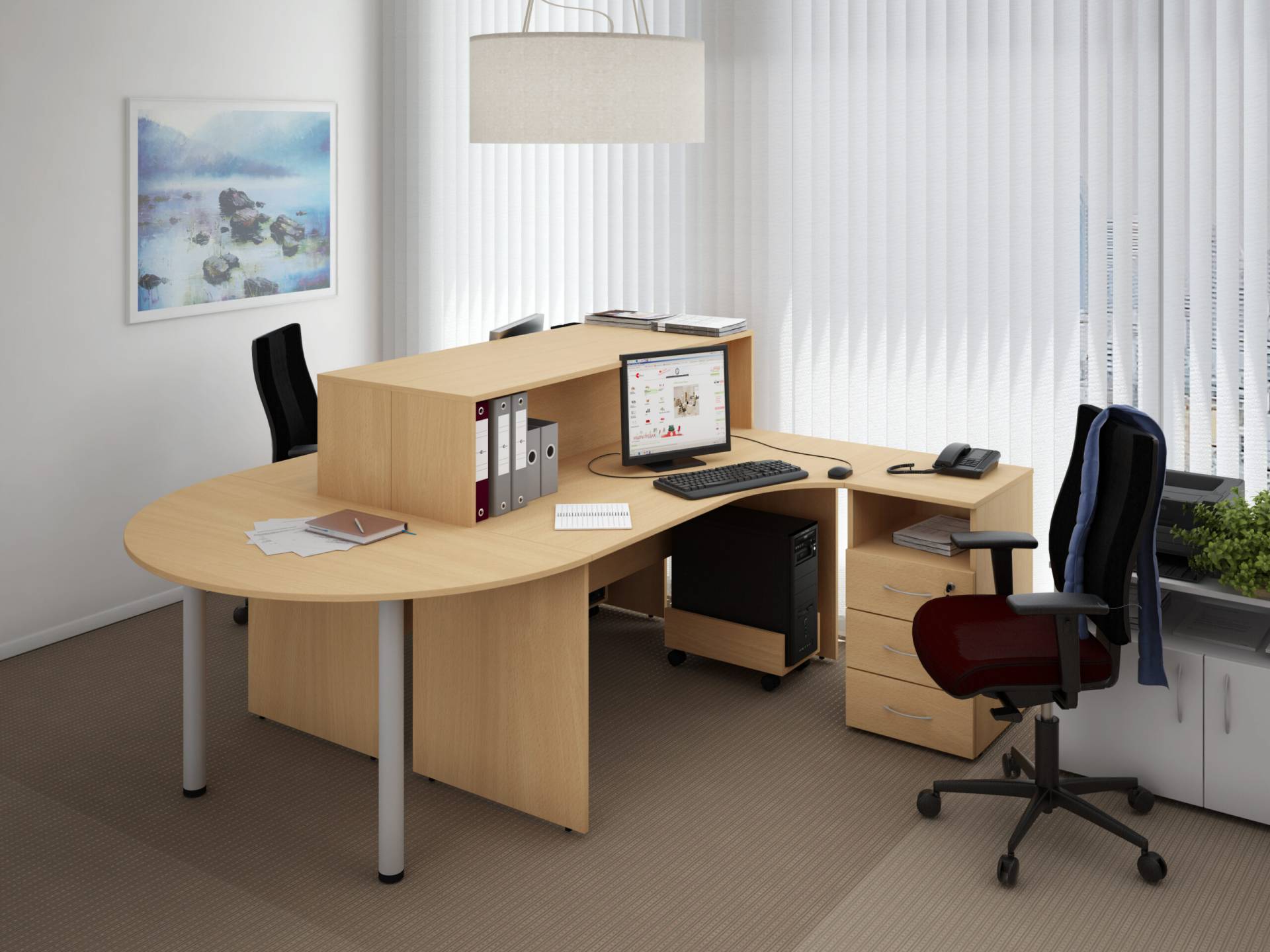 Коллекция Столица шкаф для документов С-215.522, 800х355х1880 мм, дуб сонома - 3