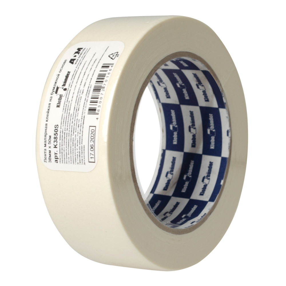 Лента малярная бумажная, 38ммx50м Klebebänder (K3850S)