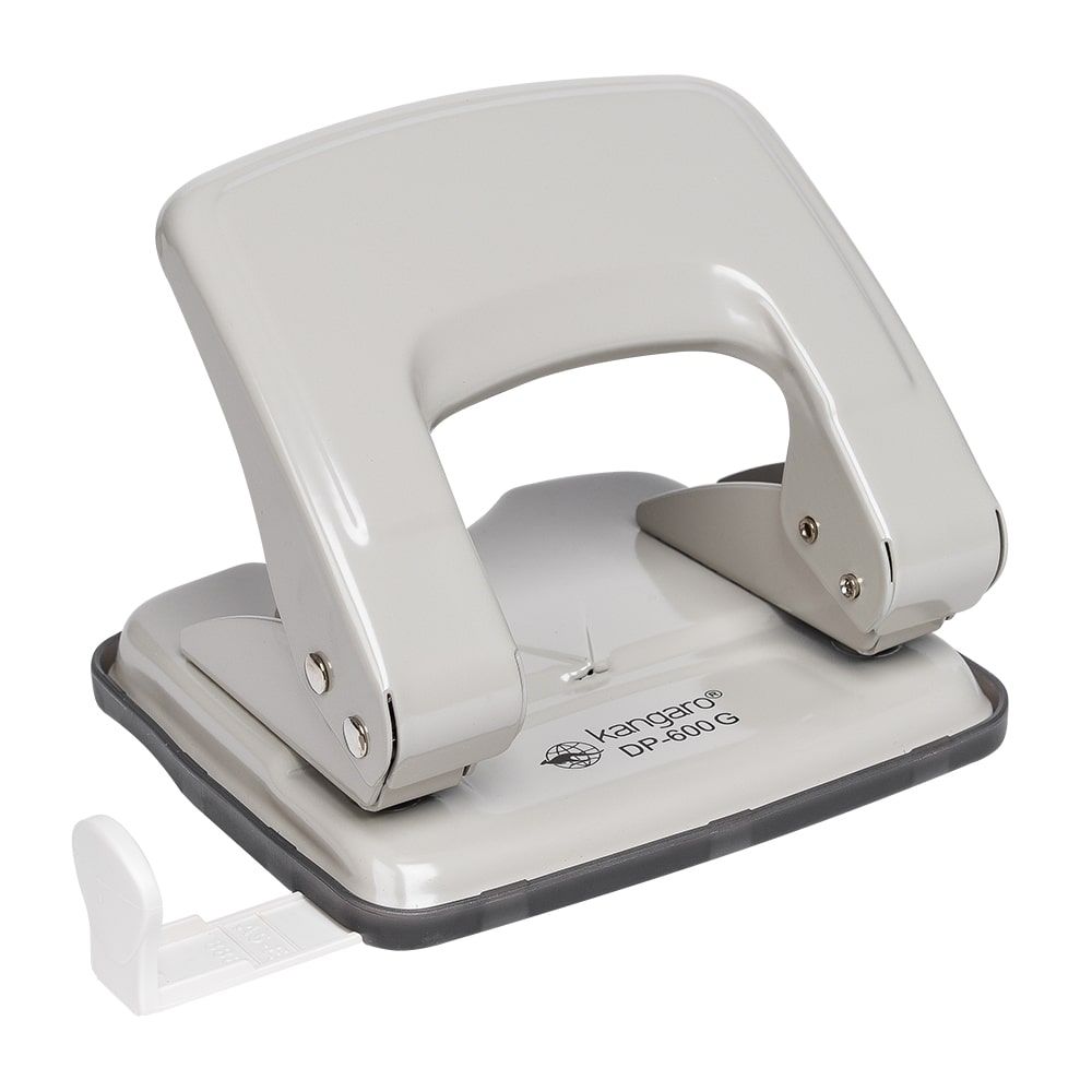 Дырокол Kangaro "DP-600G", 22 листа, серый