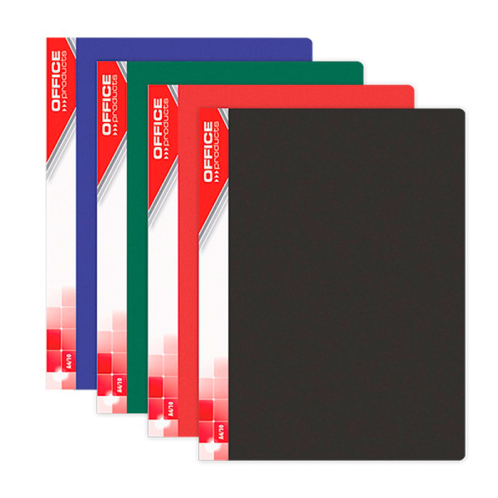 Папка c файлами "Office Product", 40 карманов, черный