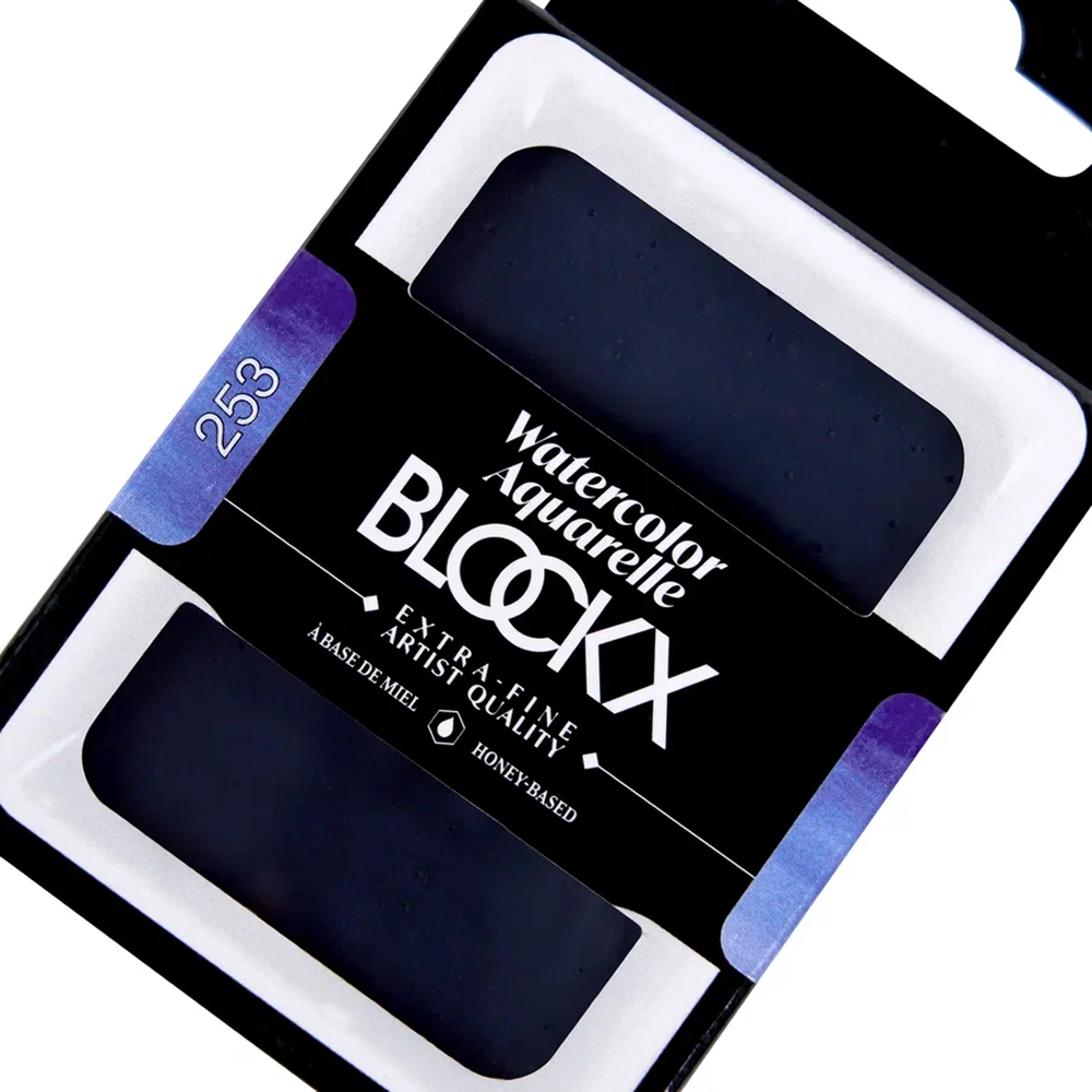 Краски акварельные "Blockx. Giant pan", 253 французский ультрамарин темный, 18 мл., кювета - 3