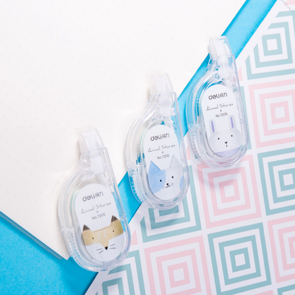 Корректор-роллер Deli "7205", 5x6 мм/м, ассорти - 3