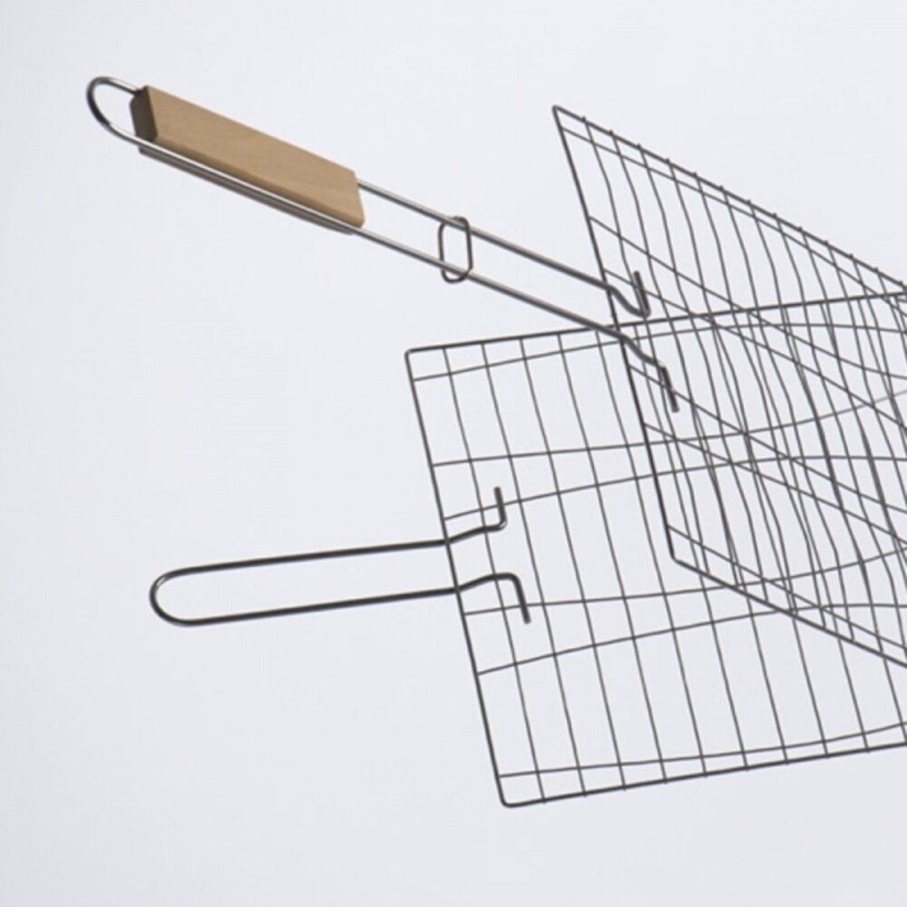 Решетка-гриль для рыбы "Vegie", коричневый, серебристый - 2