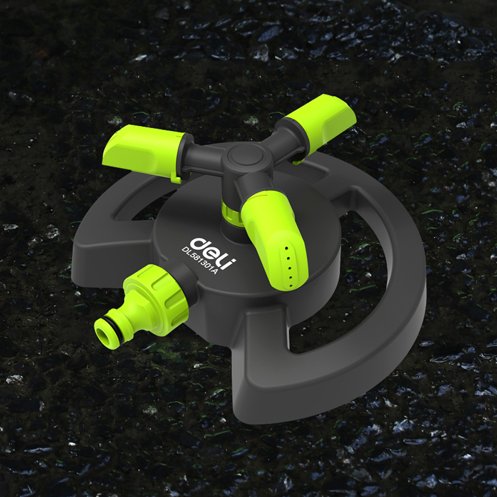 Распылитель "Deli GS EDL581301 3/4", круговой вращающийся, пластик, зеленый - 3