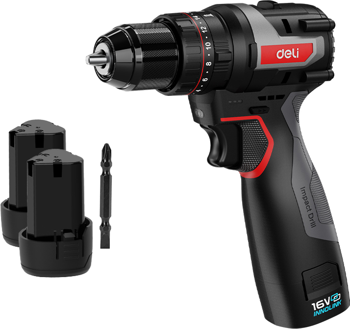 Аккумуляторная дрель-шуруповерт Deli RS EDE-CZ16-1D2