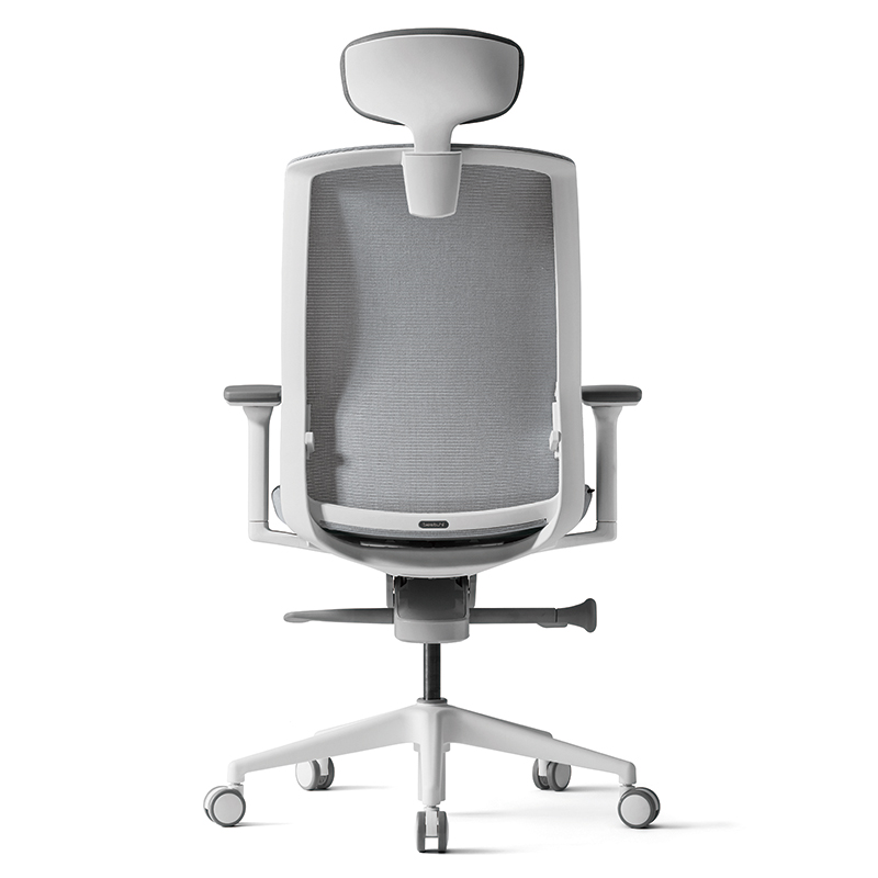 Кресло для руководителя BESTUHL "J1", сетка, ткань, пластик, серый - 5