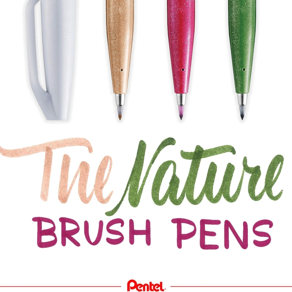 Маркер-кисть "Brush Sign pen. Nature", 4 шт - 3