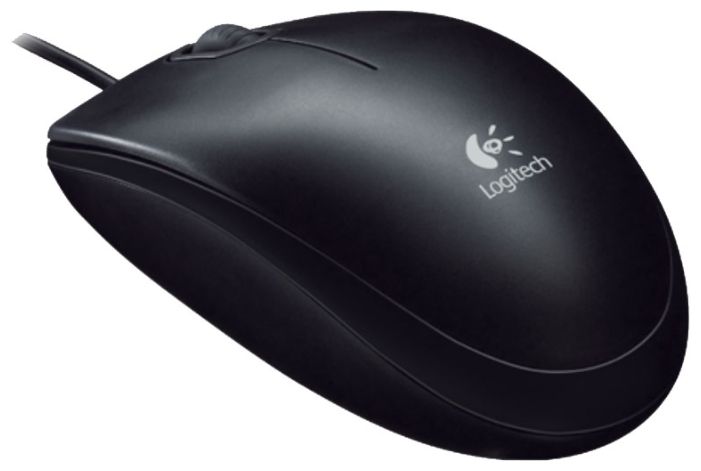 Мышь Logitech "Mouse B100", проводная, 800 dpi, 3 кнопки, черный - 2