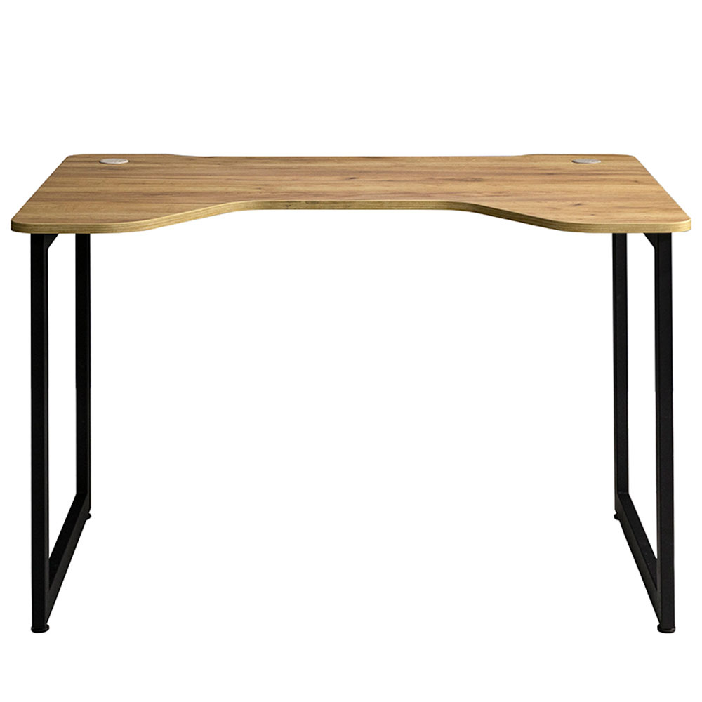 Стол письменный "Лофт Будапешт ДТ-4", 1300х850х750 мм, черный, золотой крафт - 3