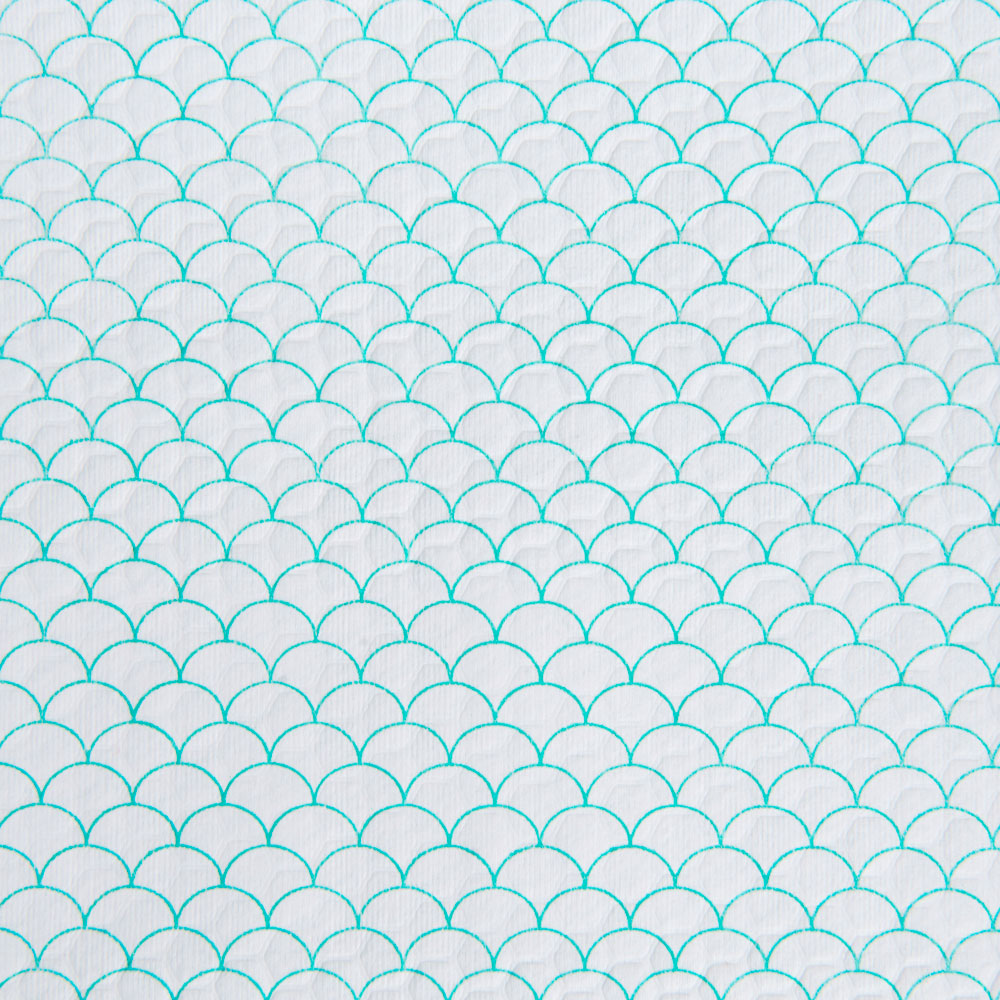 Салфетка из целлюлозы "Celina clean fish print", 24.5x42 см, 150 шт/упак, зеленый - 3
