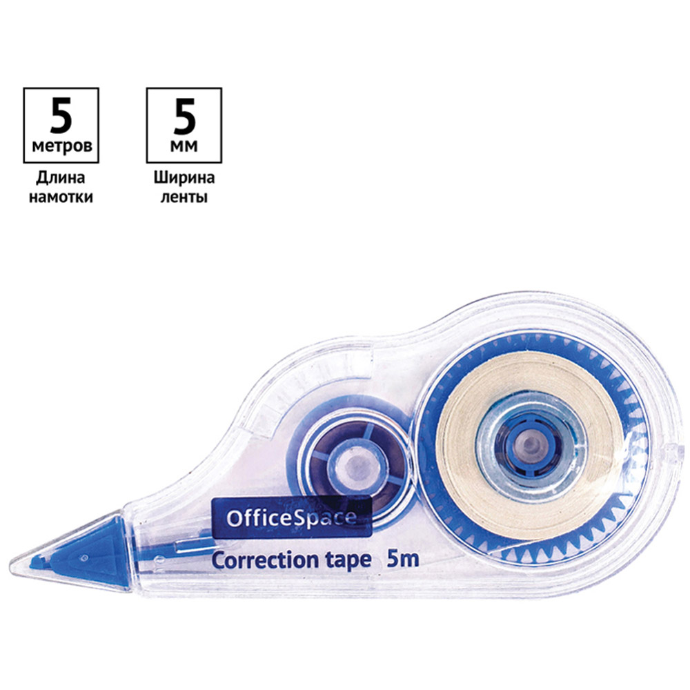 Корректирующий роллер "Office Space", лента, 5x5 мм/м