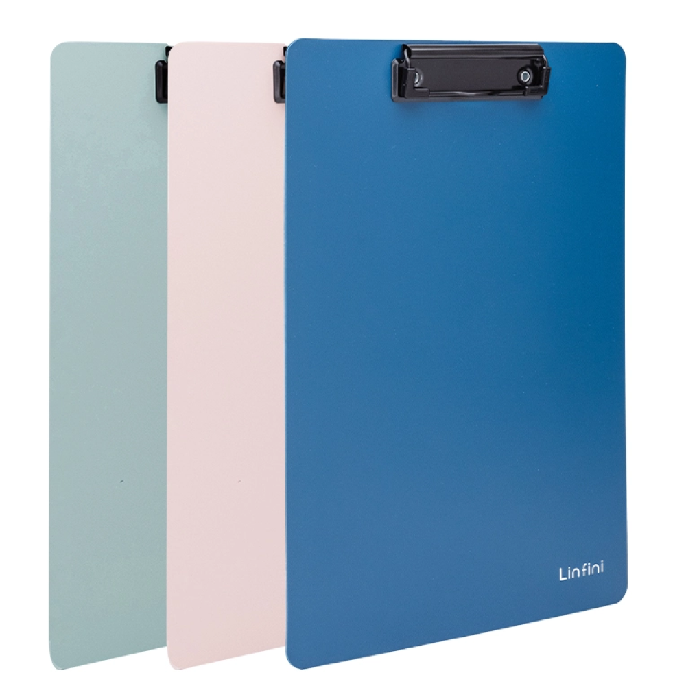 Планшет с зажимом "Linfini", А4, пластик, ассорти 