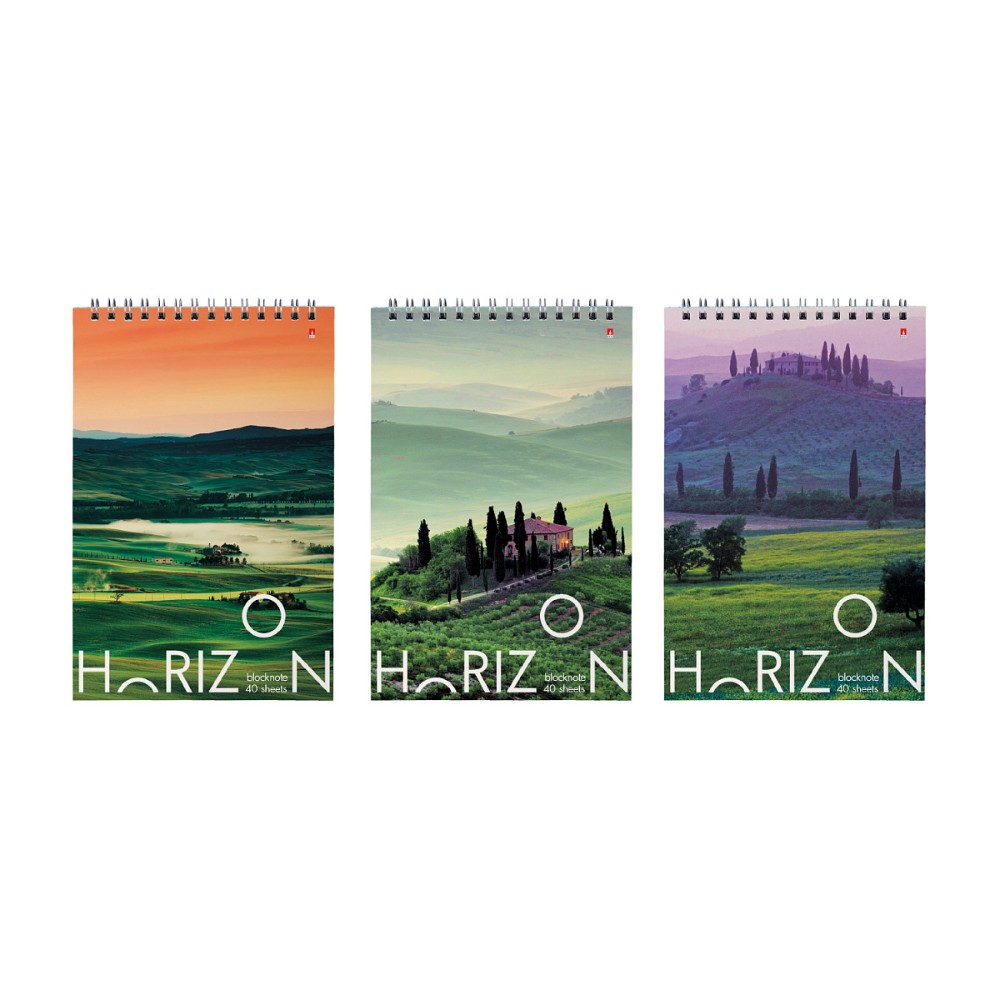 Блокнот  "Природа", A5 , 127x202 мм , 40 листов , ассорти