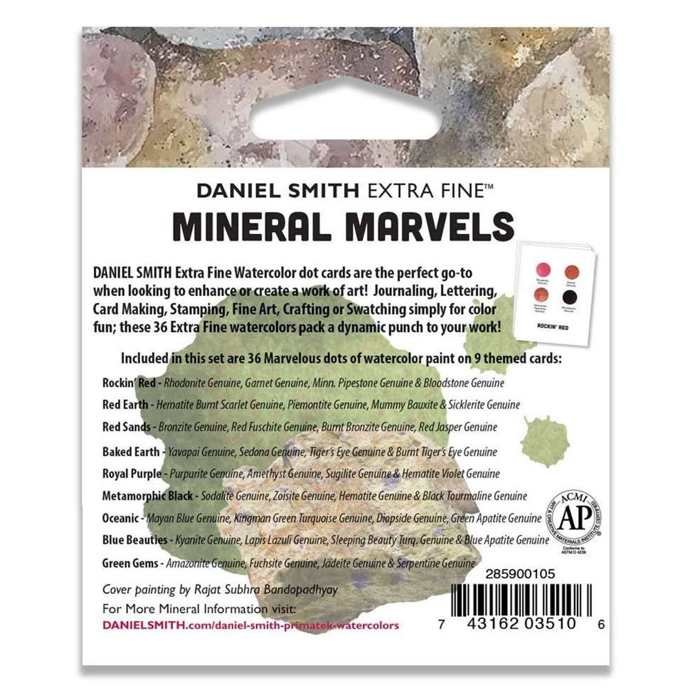 Набор цветовых карт Daniel Smith "Mineral Marvels", 36 цветов - 5