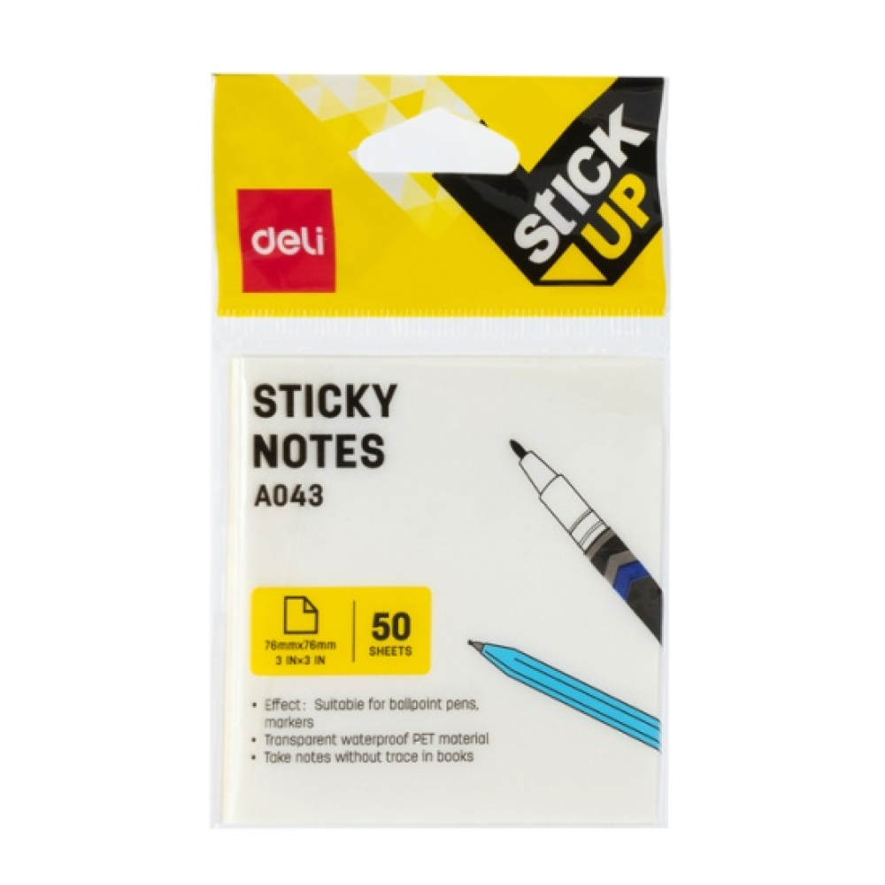 Бумага для заметок "Deli", 76x76, 50 листов