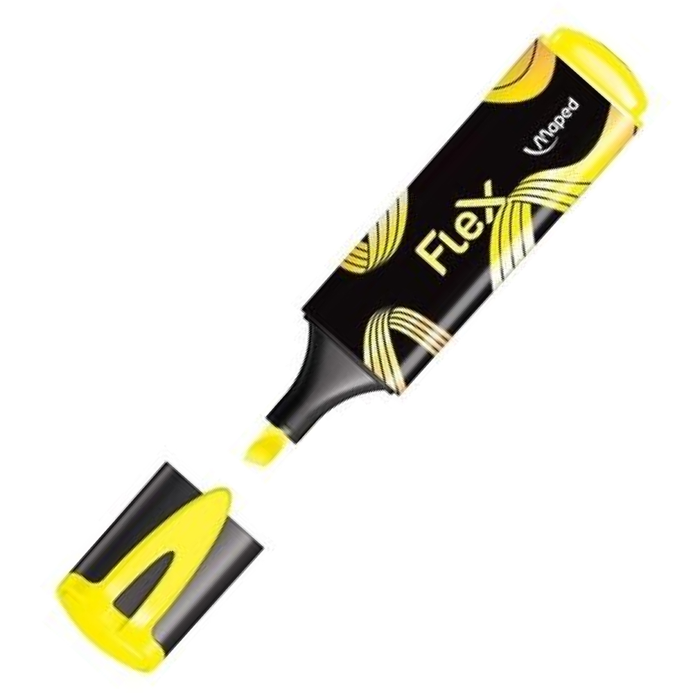 Маркер текстовый Maped "Fluo Flex", желтый - 2