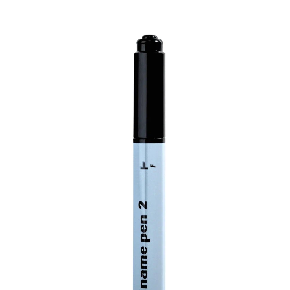 Маркер перманентный "Twin Name Pen", двусторонний, черный - 10