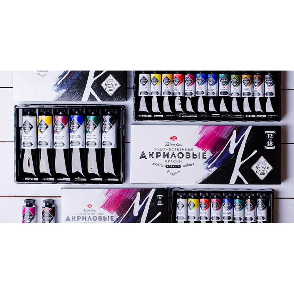 Краски акриловые "Мастер Класс" 12 цв., 18 мл., подарочный - 2