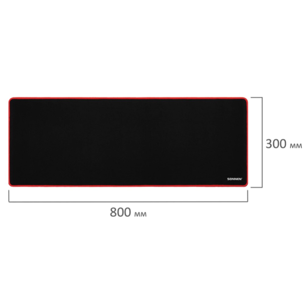 Коврик для мыши "Black Titan XL", 800х300х3 мм, ткань, черный - 6