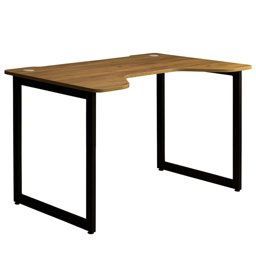 Стол письменный "Лофт Будапешт ДТ-4", 1200х850х750 мм, черный, золотой крафт - 6