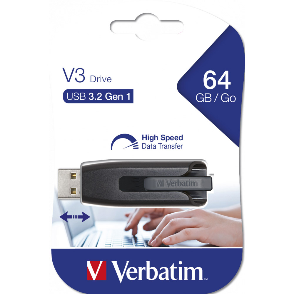 USB-накопитель "V3 Store 'n' Go", 64 гб, usb 3.2, черный - 2