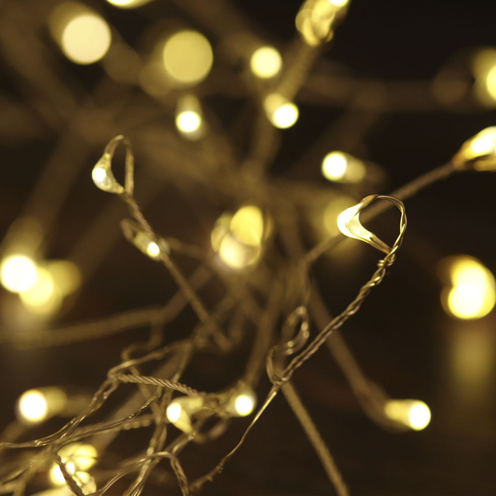 Гирлянда электрическая LED "Нить", 4 м, тепло-белый