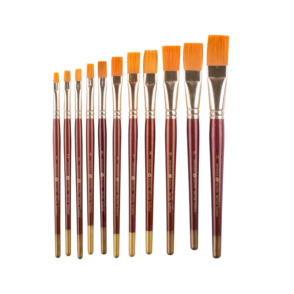 Кисть "Decola", синтетика, плоская, №12 - 3