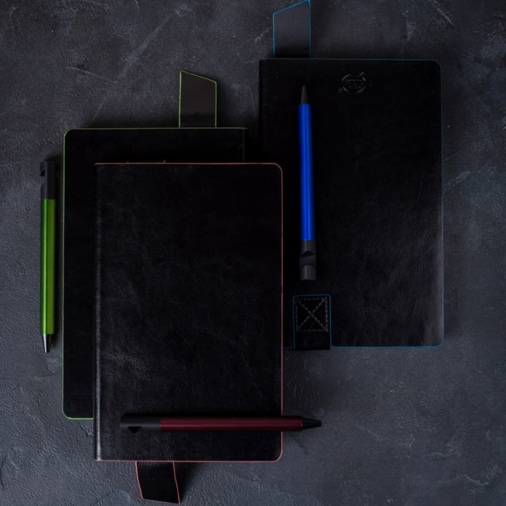 Блокнот "Trendi", А5, 128 листов, черный, красный - 9