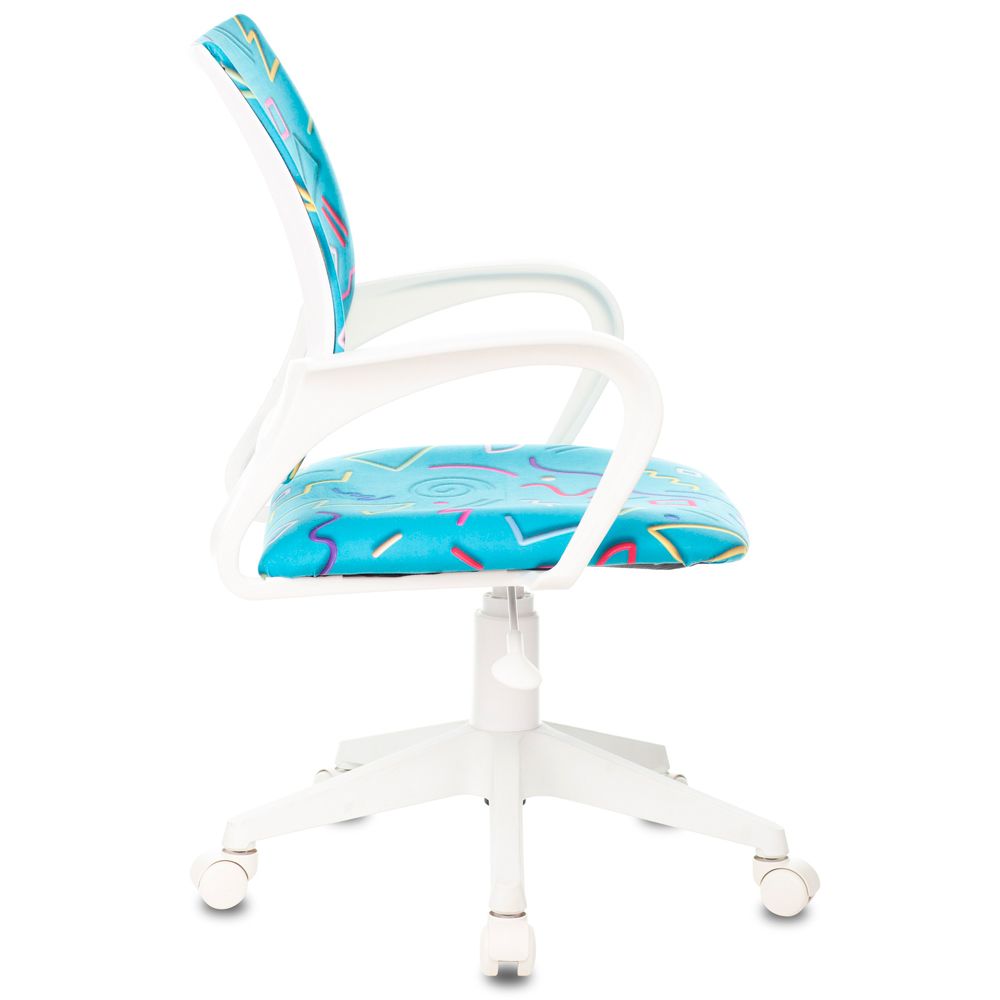 Кресло детское Бюрократ KD-W4, ткань, пластик, голубой - 3