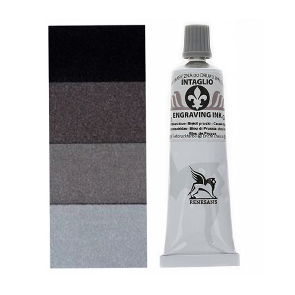Краски для печати "Intaglio ink", 50 теплый черный, 60 мл - 2