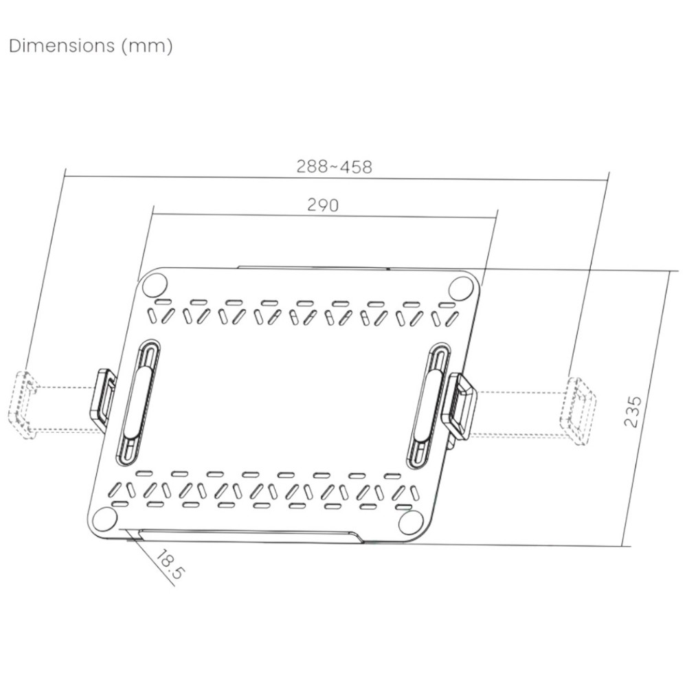 Крепление для ноутбука Lapter SILVER, серебристый - 6
