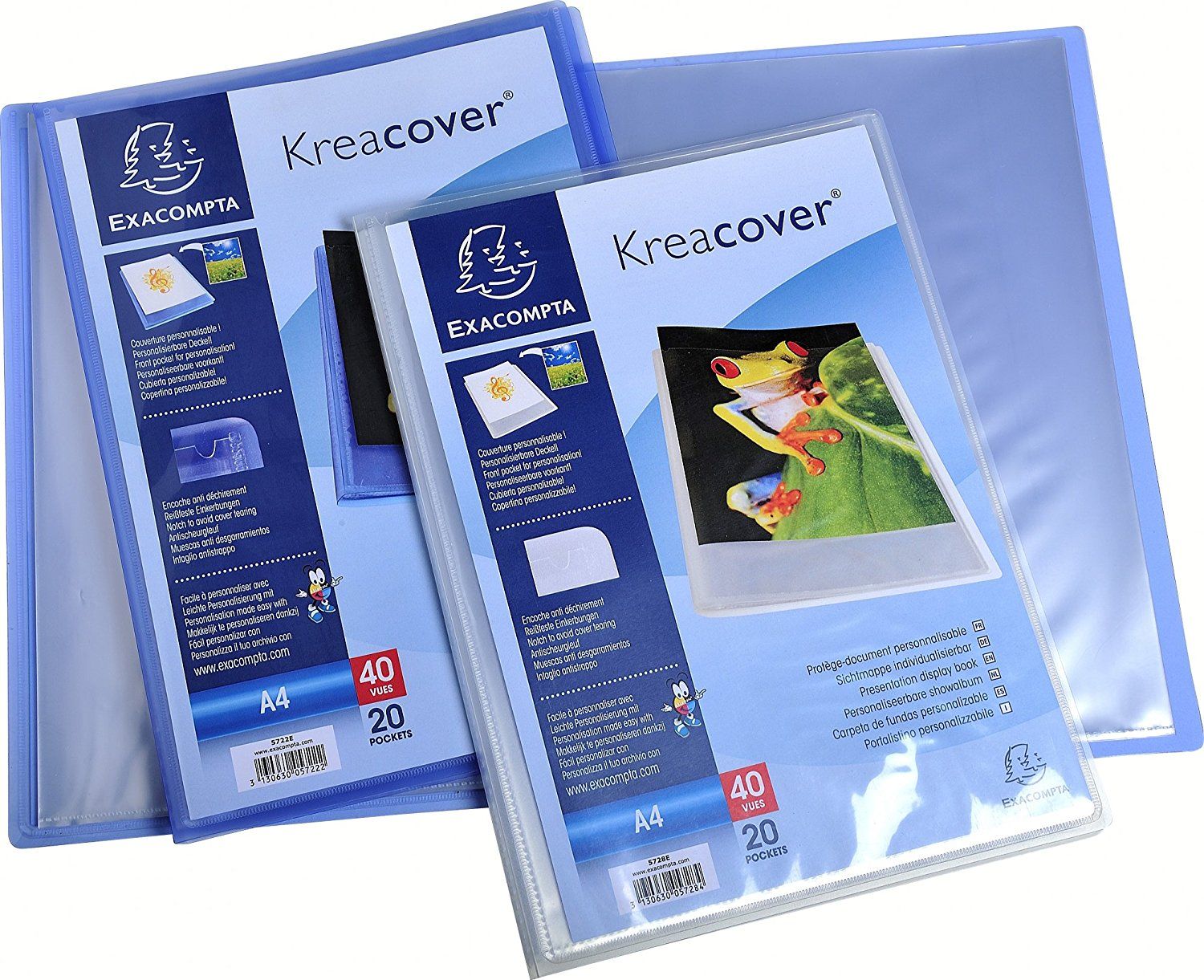 Папка с файлами "Kreacover", 20 карманов, синий - 2
