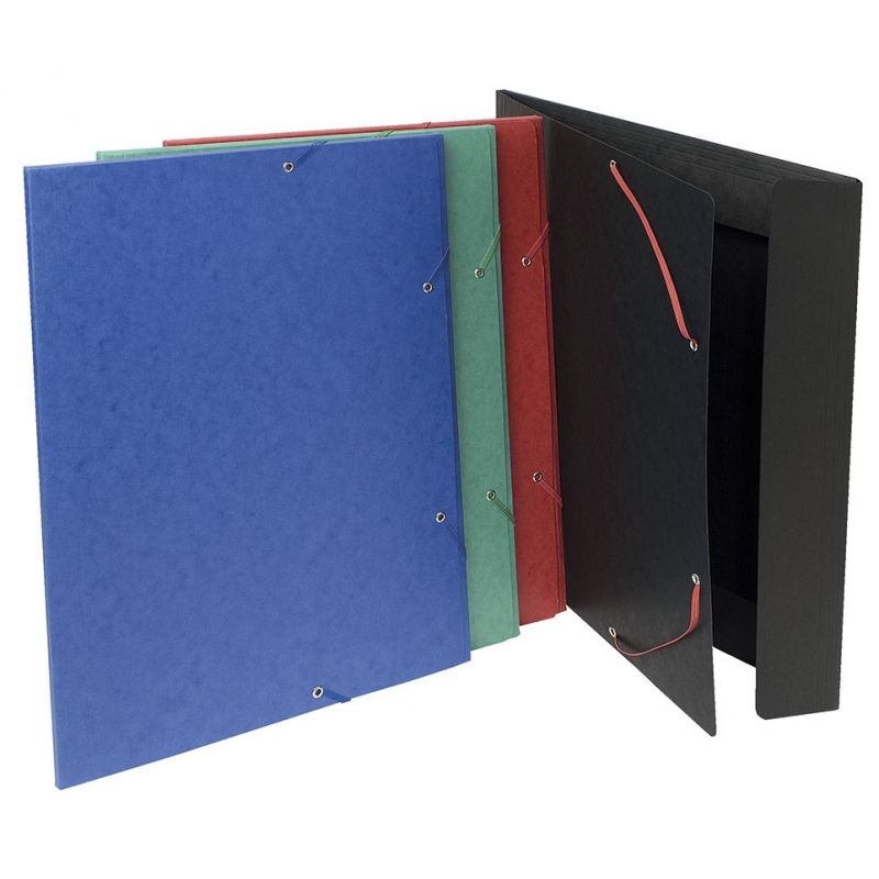 Папка на резинках "Exacompta-A3", A3, 15 мм, картон, ассорти