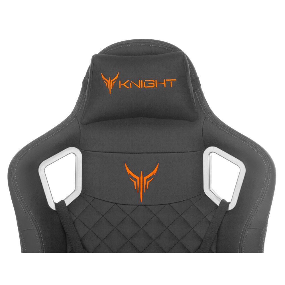 Кресло игровое Бюрократ "Knight Outrider", экокожа, металл, черный ромбик - 7