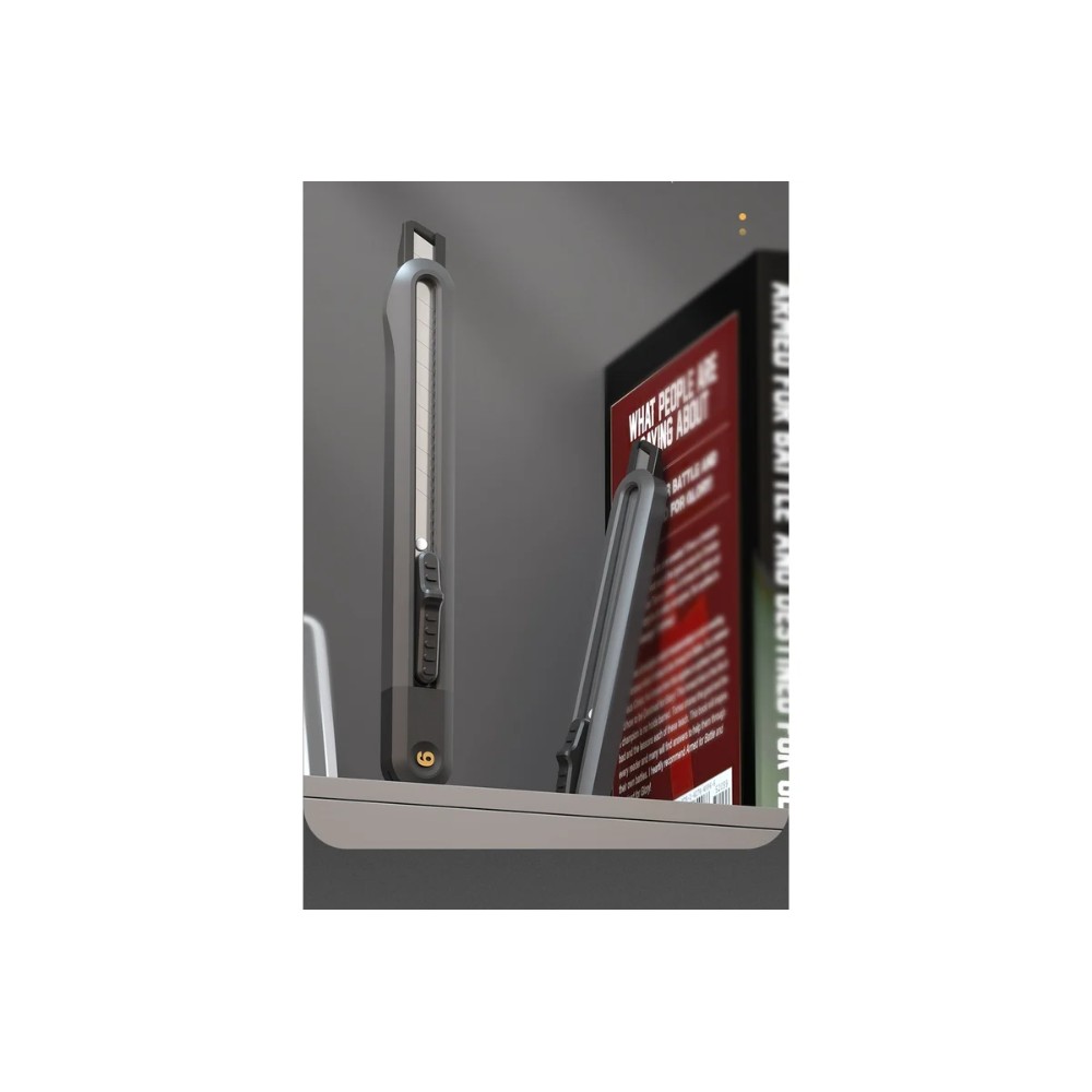 Нож для бумаги "Deli Home", 9 мм, чёрный - 8